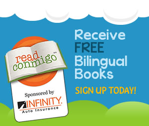 Read Conmigo. Receive Free Bilingual Books. Sign Up Today!